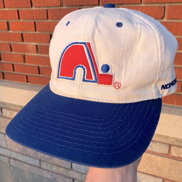 💥SOLD💥 Vintage 90s Quebec Nordiques NHL Starter hat cap - Picture 2 of 14